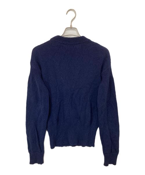 MARNI（マルニ）MARNI (マルニ) シェットランドウールナイロンクルーネックロゴニット GCMG0262Q0 UFH935 ネイビー サイズ:44の古着・服飾アイテム
