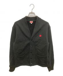 KENZO（ケンゾー）の古着「'Boke Flower' エンブロイダリー カーディガン」｜ブラック
