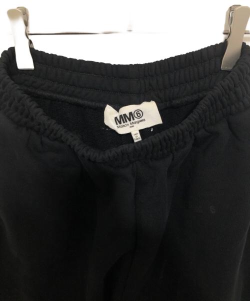 MM6 Maison Margiela（エムエムシックスメゾンマルジェラ）MM6 Maison Margiela (エムエムシックスメゾンマルジェラ) 21AW スリットスウェットパンツ S52KA0315 S25337  ブラック サイズ:XSの古着・服飾アイテム