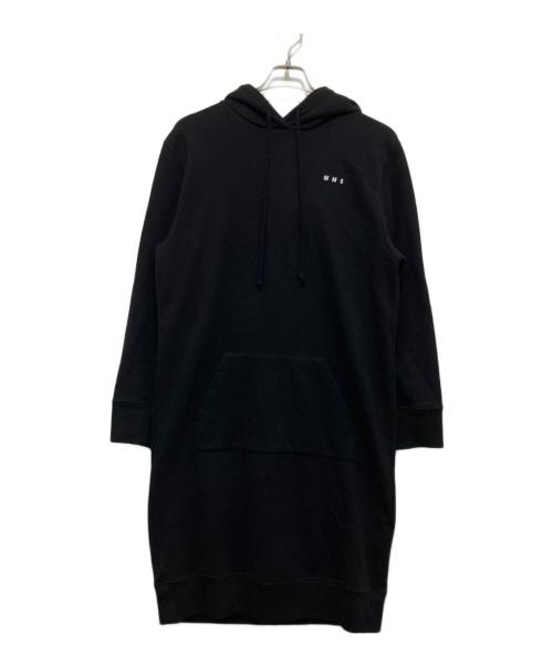 MM6 Maison Margiela（エムエムシックスメゾンマルジェラ）MM6 Maison Margiela (エムエムシックスメゾンマルジェラ) ロングフーデッドプルオーバー ブラック サイズ:XSの古着・服飾アイテム