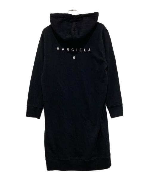 MM6 Maison Margiela（エムエムシックスメゾンマルジェラ）MM6 Maison Margiela (エムエムシックスメゾンマルジェラ) ロングフーデッドプルオーバー ブラック サイズ:XSの古着・服飾アイテム