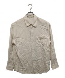 AURALEE（オーラリー）の古着「SUPER LIGHT WOOL SHIRTS スーパー ライト ウール シャツ A22AS01OS」｜アイボリー