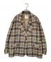 CLANE（クラネ）の古着「2WAY TAILORED OVER JACKET オーバーサイズテーラードジャケット 19103-0442」｜ブラウン