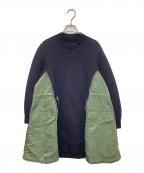 sacaiサカイ）の古着「Sponge Sweat MA-1 Dress　スポンジスウェットエムエーワンドレス　SCW-059」｜ネイビー
