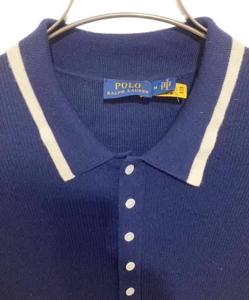 POLO RALPH LAUREN（ポロ・ラルフローレン）POLO RALPH LAUREN (ポロ・ラルフローレン) ハイブリッド スウェット プリーツ ポロ ドレス ネイビー サイズ:Mの古着・服飾アイテム