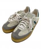 adidas×RONNIE FIEG×CLARKSアディダス×ロニー・フィグ×クラークス）の古着「Samba "White/Green"　サンバホワイトグリーン　ID7297」｜アイボリー