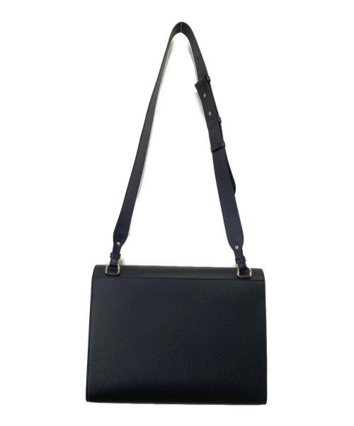 SMYTHSON（スマイソン）SMYTHSON (スマイソン) ショルダーバッグ　STPN0NV1582 ネイビーの古着・服飾アイテム