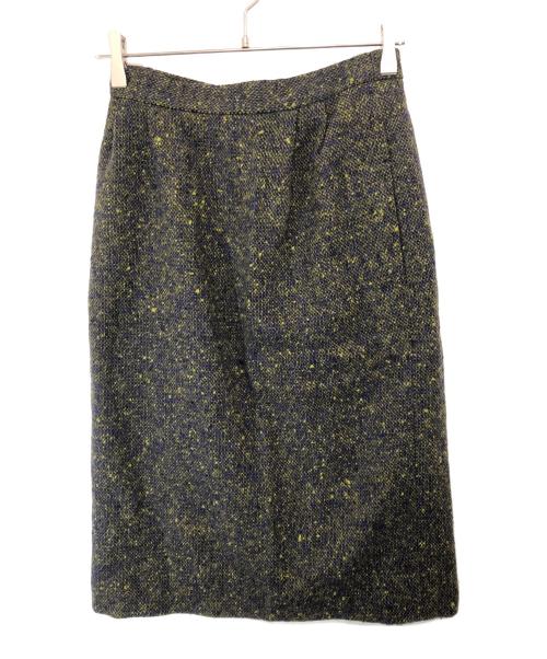 CELINE（セリーヌ）CELINE (セリーヌ) レザーカラーチェーン装飾セットアップ グリーン サイズ:40の古着・服飾アイテム