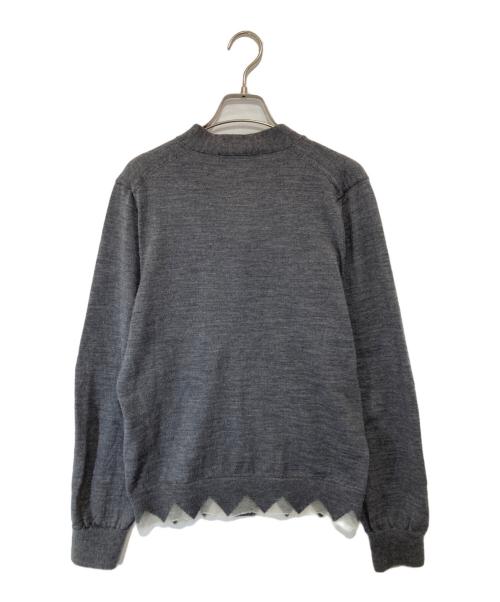 COMME des GARCONS HOMME DEUX（コムデギャルソン オム ドゥ）COMME des GARCONS HOMME DEUX (コムデギャルソン オム ドゥ) ニットカーディガン グレー サイズ:Sの古着・服飾アイテム