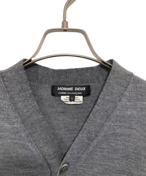 COMME des GARCONS HOMME DEUX（コムデギャルソン オム ドゥ）COMME des GARCONS HOMME DEUX (コムデギャルソン オム ドゥ) ニットカーディガン グレー サイズ:Sの古着・服飾アイテム