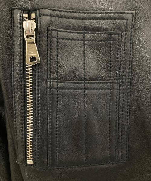 MAISON SPECIAL（メゾンスペシャル）MAISON SPECIAL (メゾンスペシャル) Sheep Leather Mouton G-1 Flight Jacket シープレザームートンプライムオーバーG-1フライトジャケット ブラック サイズ:00の古着・服飾アイテム