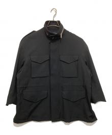 THE RERACS（ザ リラクス）の古着「BACK SATIN M-65 FIELD JACKET バック サテン エム シックスティファイブ フィールド ジャケット 24FW-REJK-197L-J」｜ブラック