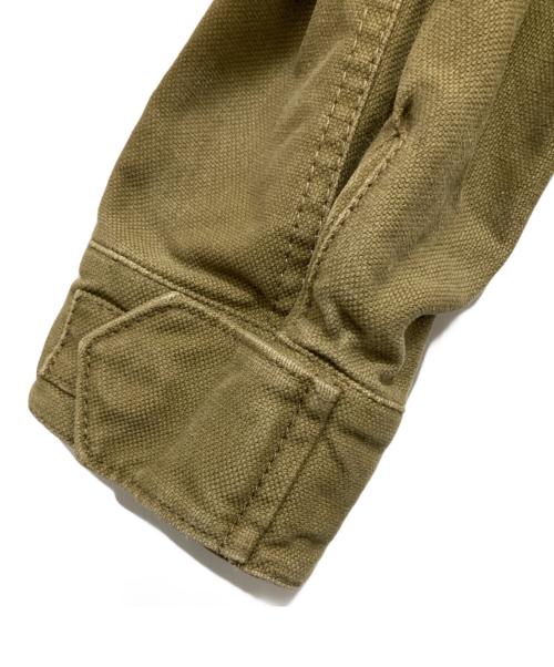 VALENTINO（ヴァレンティノ）VALENTINO (ヴァレンティノ) ミリタリーライクコットンオーバーサイズハ0000029217ーフコート  カーキ サイズ:38の古着・服飾アイテム