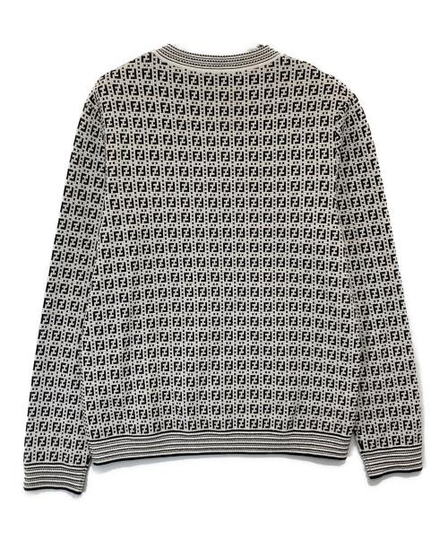 FENDI（フェンディ）FENDI (フェンディ) 21AW ズッカ柄 モノグラム セーター FZY433 AF59 グレー サイズ:48の古着・服飾アイテム