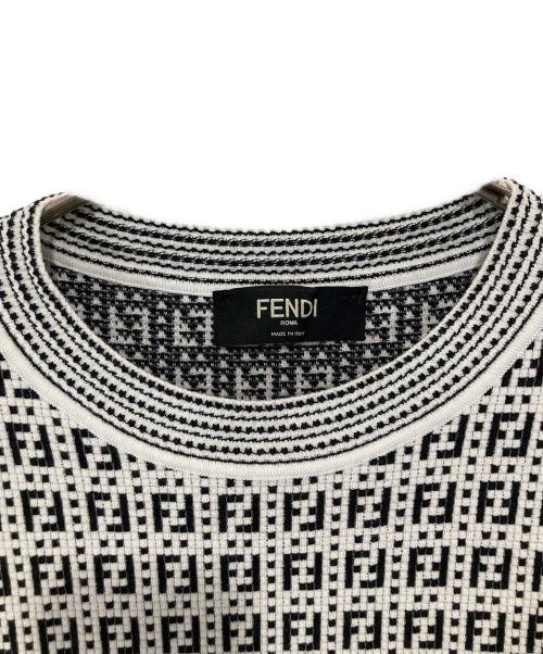 FENDI（フェンディ）FENDI (フェンディ) 21AW ズッカ柄 モノグラム セーター FZY433 AF59 グレー サイズ:48の古着・服飾アイテム