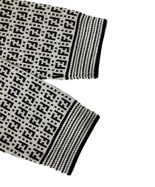 FENDI（フェンディ）FENDI (フェンディ) 21AW ズッカ柄 モノグラム セーター FZY433 AF59 グレー サイズ:48の古着・服飾アイテム