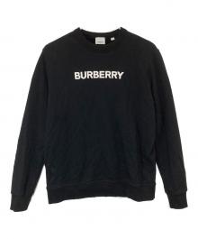 BURBERRY（バーバリー）の古着「8055312 ロゴプリント スウェットシャツ」｜ブラック