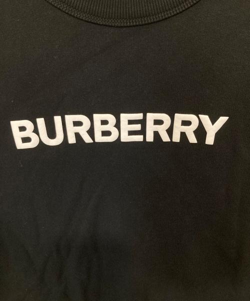 BURBERRY（バーバリー）BURBERRY (バーバリー) 8055312 ロゴプリント スウェットシャツ ブラック サイズ:Mの古着・服飾アイテム