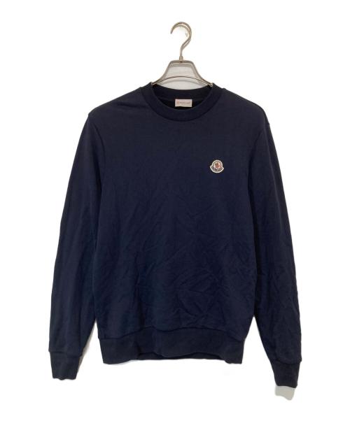 MONCLER（モンクレール）MONCLER (モンクレール) ロゴワッペンスウェット　I10918G00053 809KR ネイビー サイズ:Sの古着・服飾アイテム