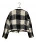 sheller (シェリエ) スクエアチェックノーカラージャケット 241001 ホワイト サイズ:F：14000円
