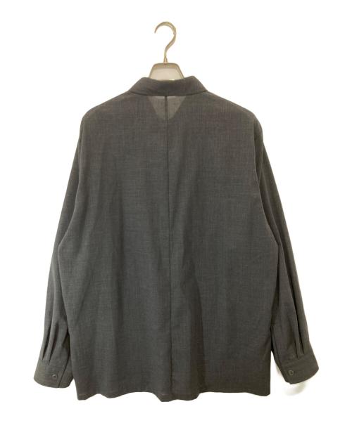 ATON（エイトン）ATON (エイトン) URBAN RESEARCH (アーバンリサーチ) OVERSIZED SHIRTS　オーバーサイズドシャツ　BLAGGM6300 グレー サイズ:04の古着・服飾アイテム