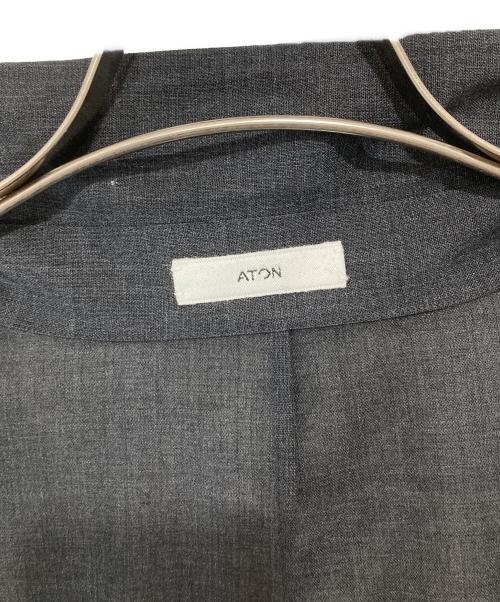 ATON（エイトン）ATON (エイトン) URBAN RESEARCH (アーバンリサーチ) OVERSIZED SHIRTS　オーバーサイズドシャツ　BLAGGM6300 グレー サイズ:04の古着・服飾アイテム