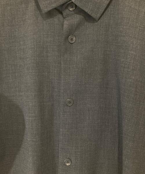 ATON（エイトン）ATON (エイトン) URBAN RESEARCH (アーバンリサーチ) OVERSIZED SHIRTS　オーバーサイズドシャツ　BLAGGM6300 グレー サイズ:04の古着・服飾アイテム