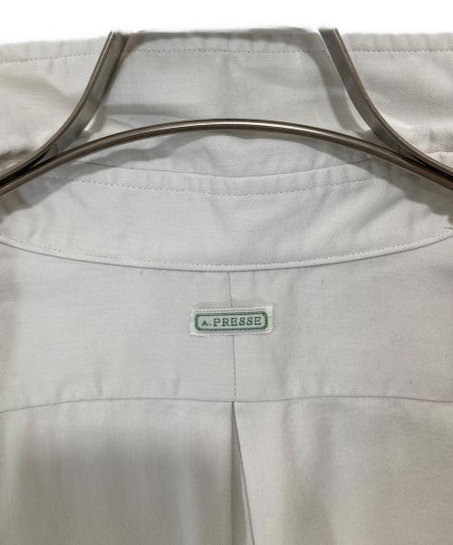 A.PRESSE（アプレッセ）A.PRESSE (アプレッセ) Double Weave Twill Regular Collar Shirt　ダブルウェーブツイルレギュラーカラーシャツ　 26SAP-02-05 ホワイト サイズ:02の古着・服飾アイテム