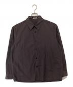 AURALEEオーラリー）の古着「Garment-Dyed Finx Shuttle Weather Shirt　ガーメントダイ フィンクス シャトル ウェザー シャツ　A26SS01SW」｜ブラウン
