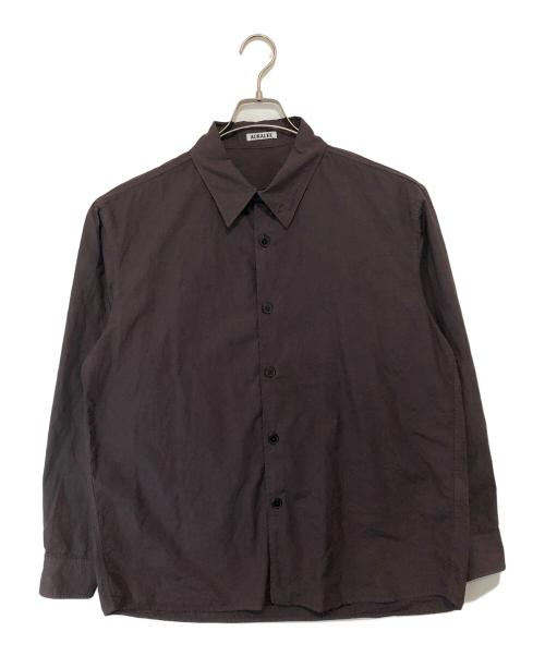 AURALEE（オーラリー）AURALEE (オーラリー) Garment-Dyed Finx Shuttle Weather Shirt　ガーメントダイ フィンクス シャトル ウェザー シャツ　A26SS01SW ブラウン サイズ:03の古着・服飾アイテム