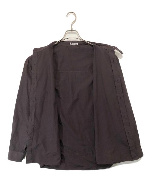 AURALEE（オーラリー）AURALEE (オーラリー) Garment-Dyed Finx Shuttle Weather Shirt　ガーメントダイ フィンクス シャトル ウェザー シャツ　A26SS01SW ブラウン サイズ:03の古着・服飾アイテム