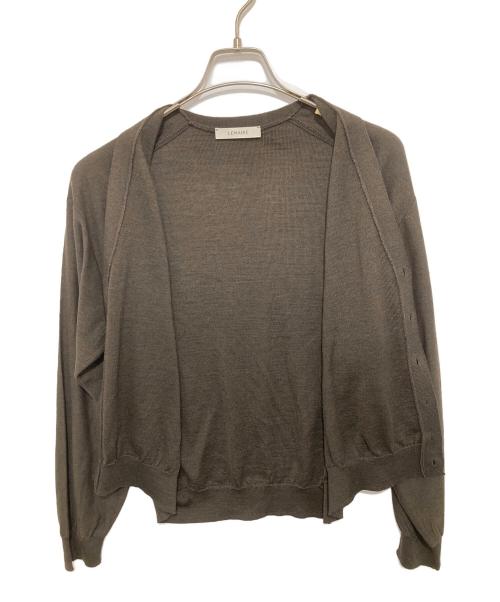 LEMAIRE（ルメール）LEMAIRE (ルメール) TWISTED CARDIGAN（ツイストカーディガン）　PO0023 LK087-26SS ブラウン サイズ:Mの古着・服飾アイテム