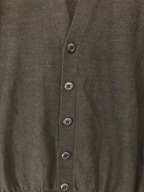 LEMAIRE（ルメール）LEMAIRE (ルメール) TWISTED CARDIGAN（ツイストカーディガン）　PO0023 LK087-26SS ブラウン サイズ:Mの古着・服飾アイテム