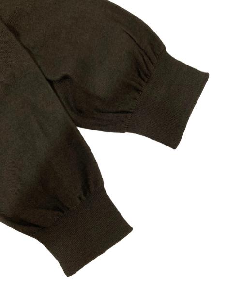 LEMAIRE（ルメール）LEMAIRE (ルメール) TWISTED CARDIGAN（ツイストカーディガン）　PO0023 LK087-26SS ブラウン サイズ:Mの古着・服飾アイテム