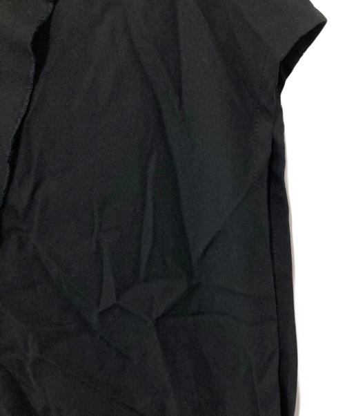 GROUND Y（グラウンドワイ）GROUND Y (グラウンドワイ) テンセルバーバリー テーラードベスト ブラック サイズ:3の古着・服飾アイテム