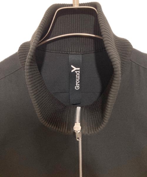 GROUND Y（グラウンドワイ）GROUND Y (グラウンドワイ) ダブルジップロングジャケット ブラック サイズ:3の古着・服飾アイテム