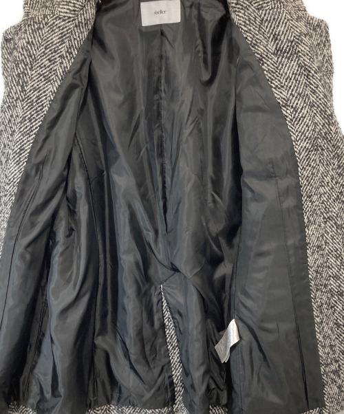 sheller（シェリエ）sheller (シェリエ) ヘリンボーンオーバーサイズジャケット　SHJ250902 グレー サイズ:FREEの古着・服飾アイテム