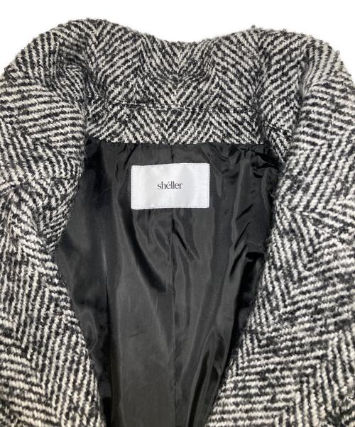 sheller（シェリエ）sheller (シェリエ) ヘリンボーンオーバーサイズジャケット　SHJ250902 グレー サイズ:FREEの古着・服飾アイテム