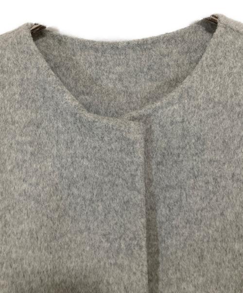 sheller（シェリエ）sheller (シェリエ) 2wayスリーブファーショートコート グレー サイズ:FREEの古着・服飾アイテム