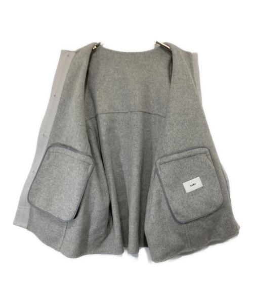 sheller（シェリエ）sheller (シェリエ) 2wayスリーブファーショートコート グレー サイズ:FREEの古着・服飾アイテム