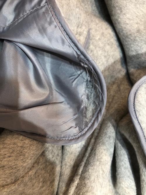 sheller（シェリエ）sheller (シェリエ) 2wayスリーブファーショートコート グレー サイズ:FREEの古着・服飾アイテム