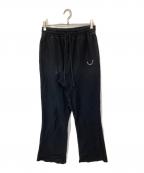 READYMADEレディメイド）の古着「FLARE SWEAT PANTS (SMILE / BLACK)　フレアスウェットパンツ（スマイル/ブラック）　RE-CO-BK-00-00-248」｜ブラック