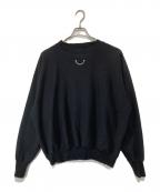 READYMADEレディメイド）の古着「MOCK NECK SWEAT SHIRT　モックネックスウェットシャツ」｜ブラック