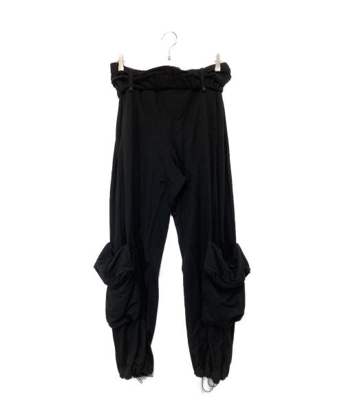 OPEN YY（オープンワイワイ）OPEN YY (オープンワイワイ) ROLLED WAIST Sweat CARGO PANTS　ロールドウエストスウェットカーゴパンツ　YY261PT010 ブラック サイズ:Sの古着・服飾アイテム