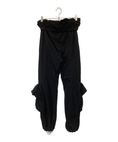 OPEN YY（オープンワイワイ）OPEN YY (オープンワイワイ) ROLLED WAIST Sweat CARGO PANTS　ロールドウエストスウェットカーゴパンツ　YY261PT010 ブラック サイズ:Sの古着・服飾アイテム