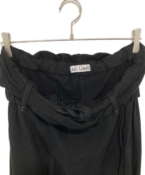 OPEN YY（オープンワイワイ）OPEN YY (オープンワイワイ) ROLLED WAIST Sweat CARGO PANTS　ロールドウエストスウェットカーゴパンツ　YY261PT010 ブラック サイズ:Sの古着・服飾アイテム