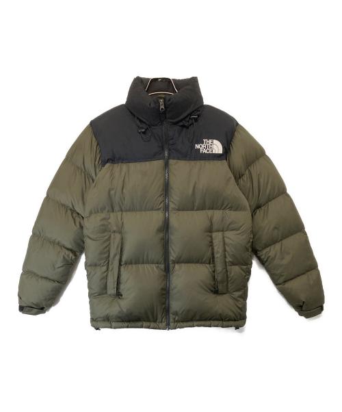 THE NORTH FACE（ザ ノース フェイス）THE NORTH FACE (ザ ノース フェイス) NUPTSE JACKET　ヌプシジャケット　ND91841 カーキ×ブラック サイズ:Lの古着・服飾アイテム