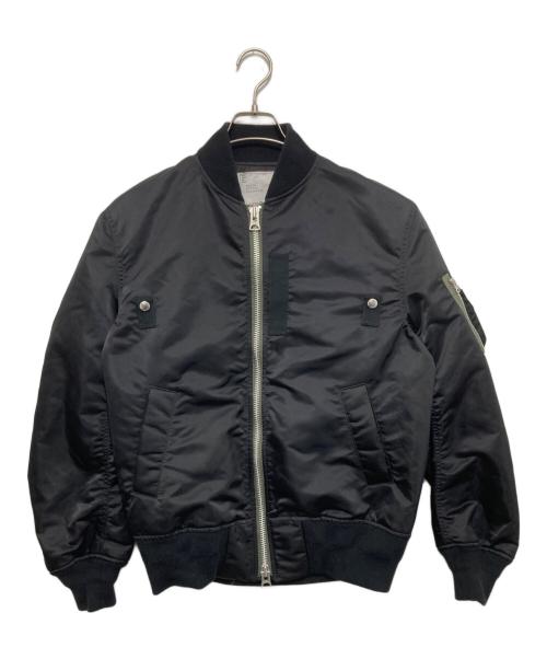 sacai（サカイ）sacai (サカイ) MADSAKI (マドサキ) Nylon Twill Blouson ナイロン ツイル ブルゾン 22-02880M ブラック サイズ:1の古着・服飾アイテム