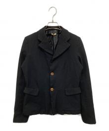 COMME des GARCONS COMME des GARCONS（コムデギャルソン コムデギャルソン）の古着「ポリ縮絨3Bジャケット RU-J081」｜ブラック