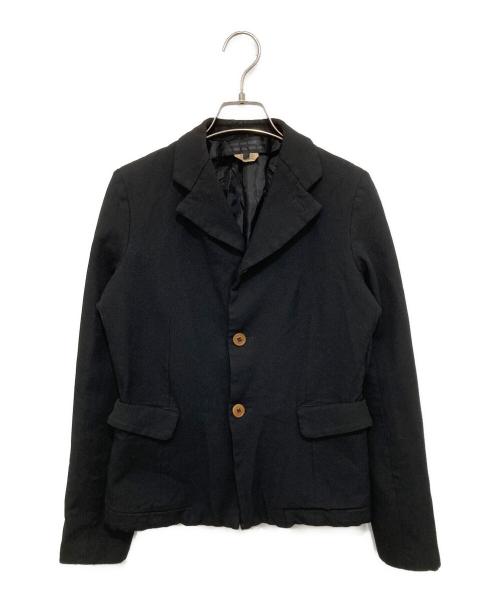 COMME des GARCONS COMME des GARCONS（コムデギャルソン コムデギャルソン）COMME des GARCONS COMME des GARCONS (コムデギャルソン コムデギャルソン) ポリ縮絨3Bジャケット RU-J081 ブラック サイズ:XSの古着・服飾アイテム